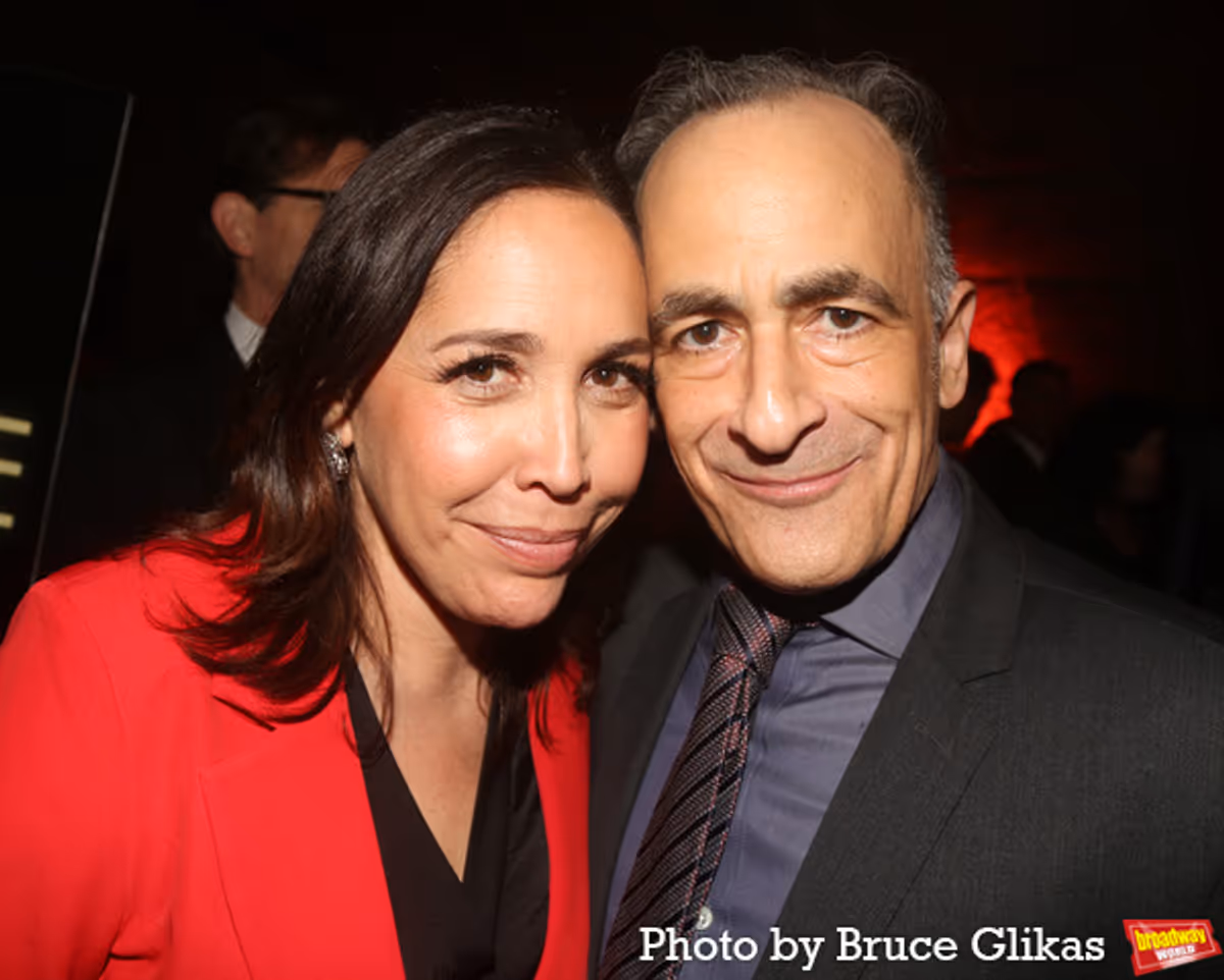 Andrea Burns and David Pitu at Exclusive: The Company of NEW YORK, NEW YORK's Celebrates Opening Night!
