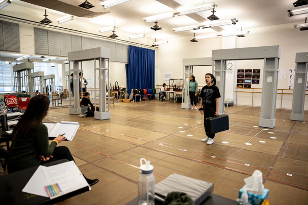 Sammi Cannold, Ilda Mason, Shereen Pimentel, Naomi Serrano, and members of the company at 