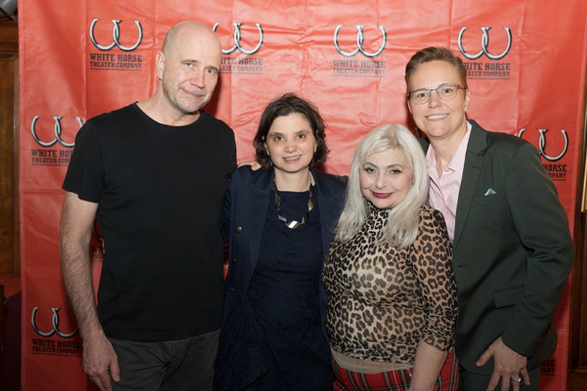 Steve Zehentner, Vanessa Bombardieri, Penny Arcade and Cyndy Marion at 