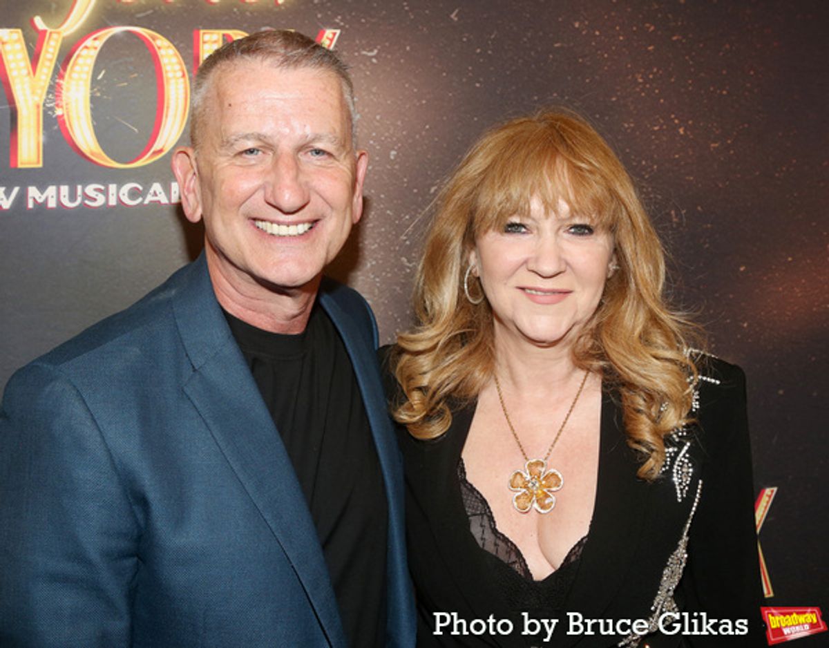 Tom Kirdahy and Sonia Friedman at 