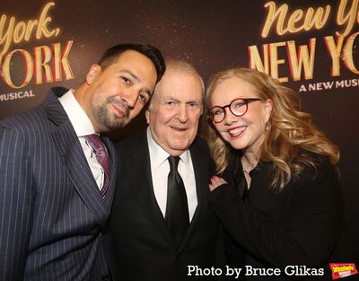 Lin-Manuel Miranda, John Kander and Susan Stroman Photo