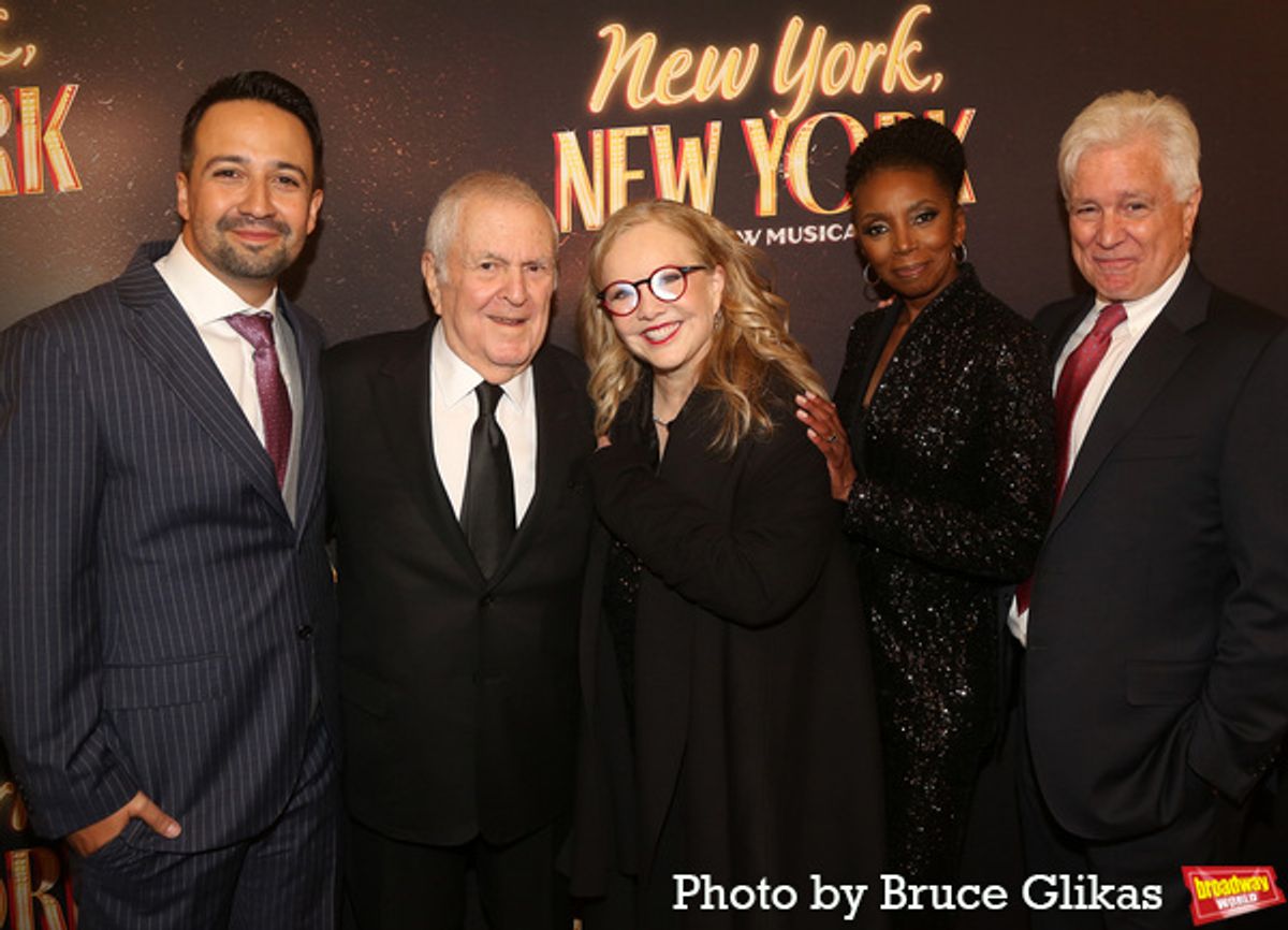 Lin-Manuel Miranda, John Kander, Susan Stroman, Sharon Washington and David Thompson at 