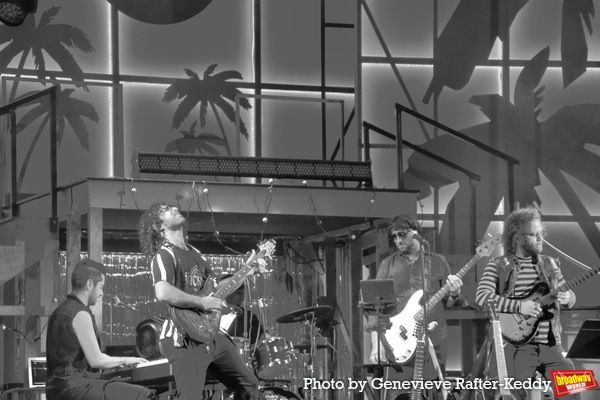 The Rock Of Ages Band that incluses-Jonathan  Brenner (Music Director), Matthew Herma Photo