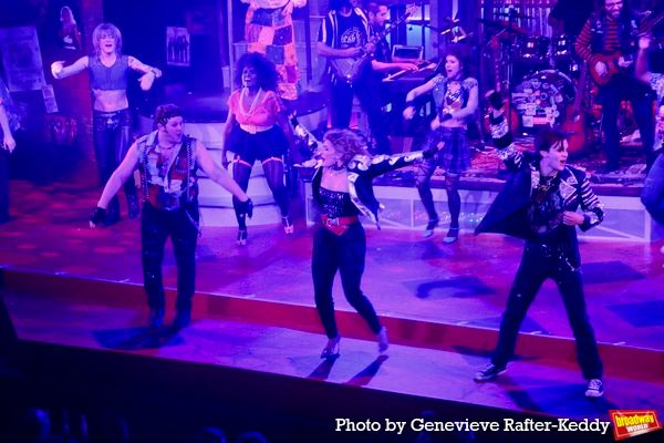 Phil Sloves, Abigail Sparrow, Jack Hale and The Cast of Rock of Ages Photo