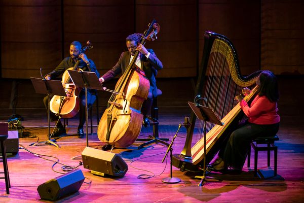 L-RMalcolm Parson, Chris Johnson & Cassie Watson Francillon in Each Kindness. Photo b Photo