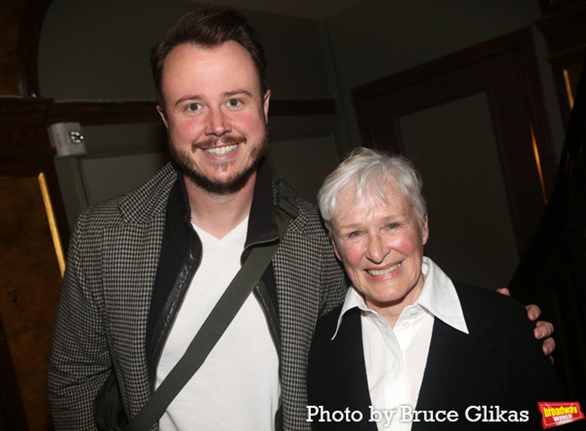 Quinn VanAntwerp and Glenn Close at 