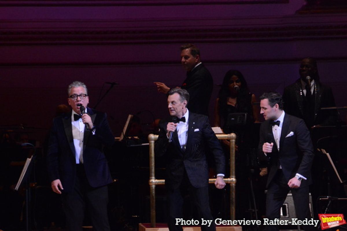 Billy Stritch, Jim Caruso and Max Von Essen at 