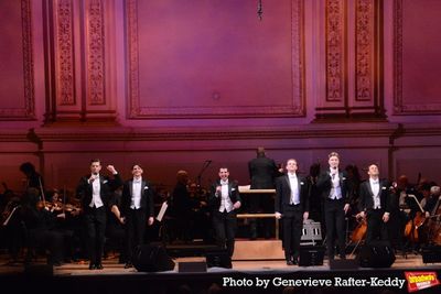 The Cast of Harmony that includes Sean Bell Steven Kelsey, Danny Kornfeld, Eric Peter Photo