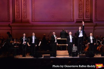 The Cast of Harmony that includes Sean Bell Steven Kelsey, Danny Kornfeld, Eric Peter Photo