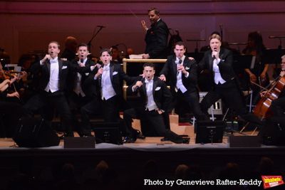 The Cast of Harmony that includes Sean Bell Steven Kelsey, Danny Kornfeld, Eric Peter Photo