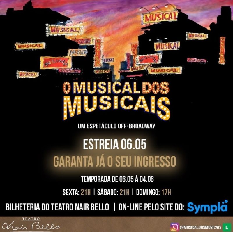 Pocket Show O MUSICAL DOS MUSICAIS Honors Famous Broadway Musicals  Image