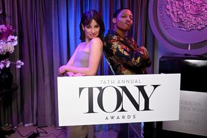 Lea Michele and Myles Frost @ BroadwayWorld Lea Michele and Myles Frost Photo