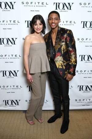 Lea Michele and Myles Frost @ BroadwayWorld Lea Michele and Myles Frost Photo