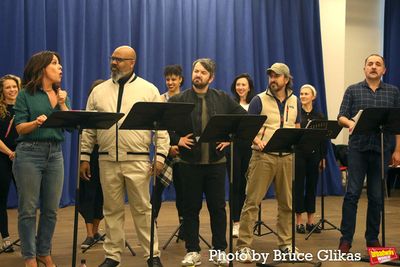 Leslie Rodriguez Kritzer, James Monroe Iglehart, Alex Brightman, Matthew Saldivar and Photo