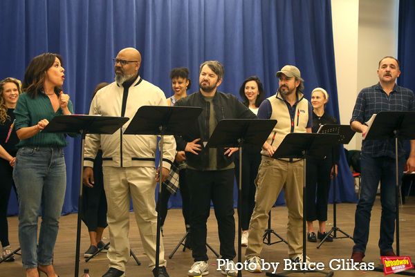 Leslie Rodriguez Kritzer, James Monroe Iglehart, Alex Brightman, Matthew Saldivar and Photo
