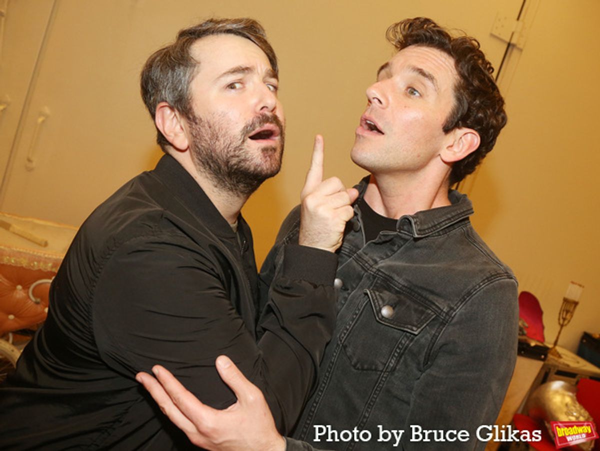 Alex Brightman and Michael Urie at 