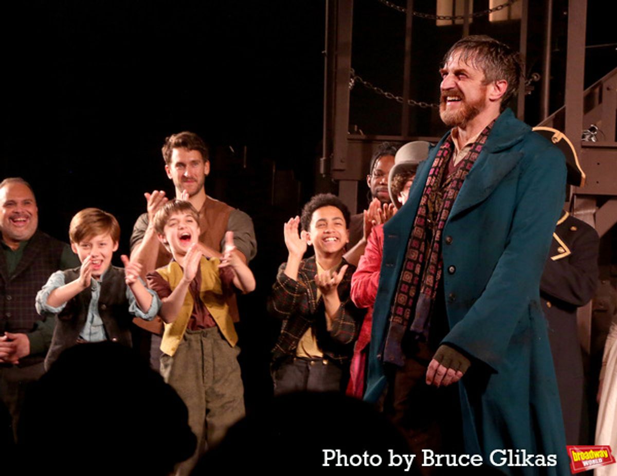Raul Esparza and The Cast of 'Oliver!' at 