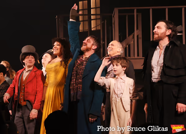 Julian Lerner, Lilli Cooper, Raul Esparza, Benjamin Pajak and Tam Mutu Photo