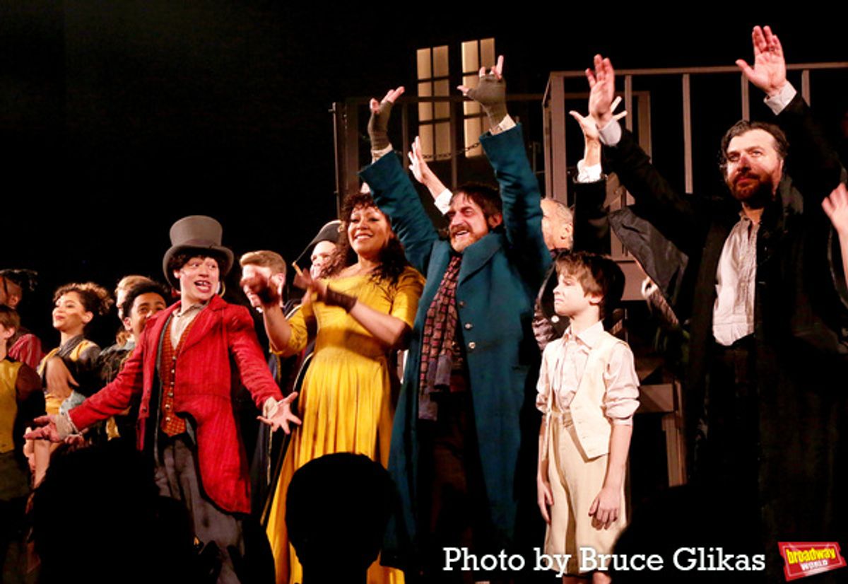 Julian Lerner, Lilli Cooper, Raul Esparza, Benjamin Pajak and Tam Mutu at 