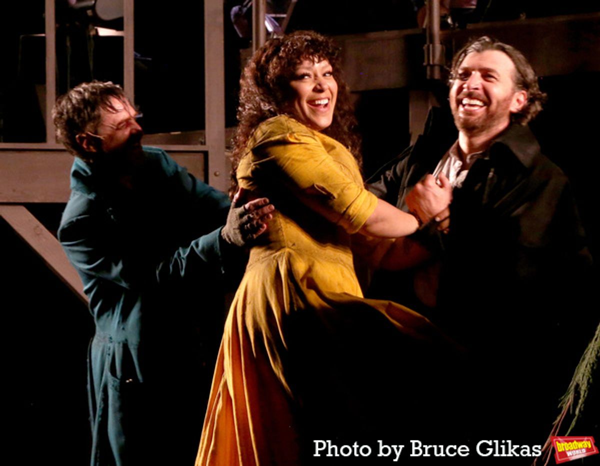 Raul Esparza, Lilli Cooper and Tam Mutu at 