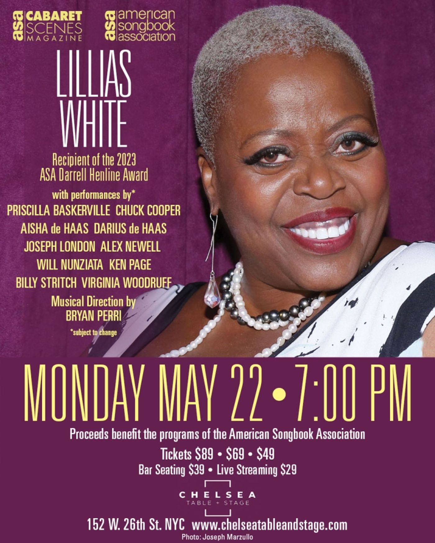 Lillias White To Be Honored By The ASA In Gala at Chelsea Table + Stage On May 22nd  Image