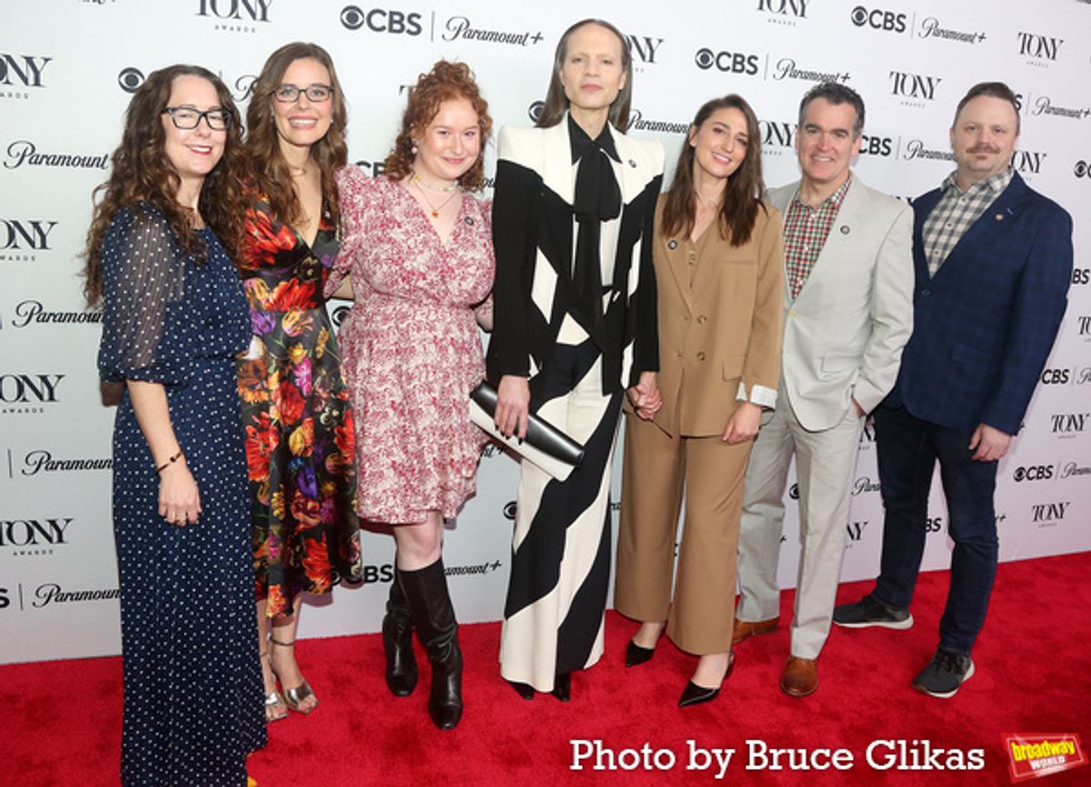 Nicole Kastrinos , Lear DeBessonet, Julia Lester, Jordan Roth, Sara Bareilles, Brian d'Arcy James, Alex Neumann
 at 