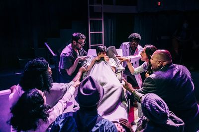 Amanda Kruger (they/them) and the company  Photo