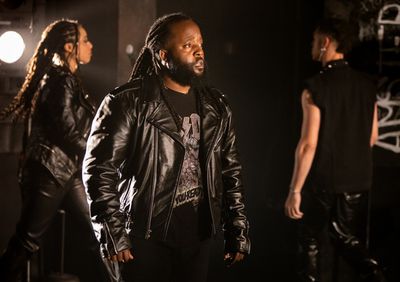 Isaac 'Deacon Izzy' Bell, Imani Branch, and Michael J. Mainwaring Photo