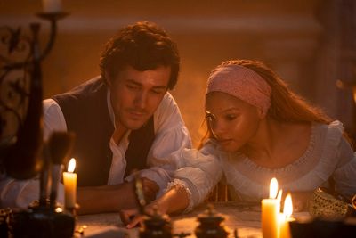 Jonah Hauer-King as Prince Eric and Halle Bailey as Ariel Photo