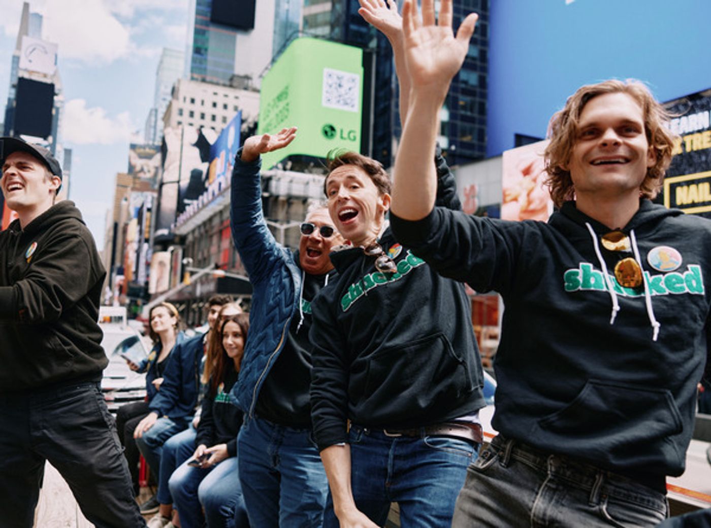 Photos/Video: SHUCKED Takes A Times Square Hayride To Celebrate Its Cast Album  Image