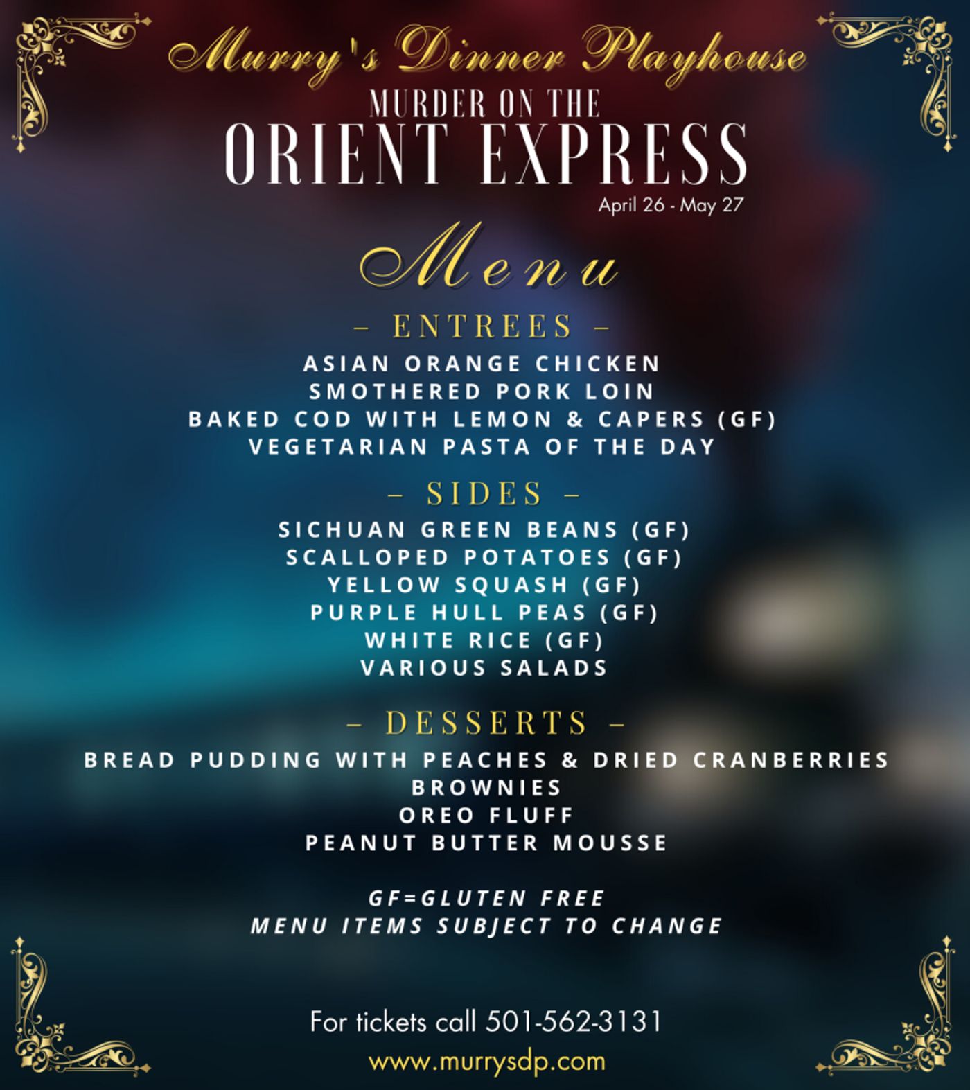 Review: AGATHA CHRISTIE'S MURDER ON THE ORIENT EXPRESS at Murry's Dinner Playhouse  Image