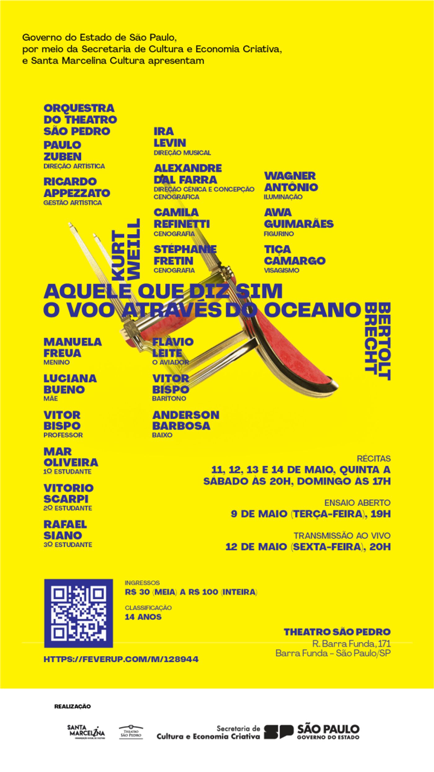 Theatro Sao Pedro presents Weill and Brecht's THE YES SAYER and THE FLIGHT ACROSS THE OCEAN  Image