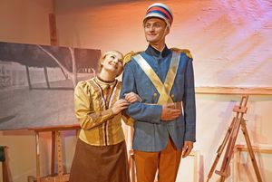 Sarah Crouch as Celeste 2 & Thomas Greene as Soldier @ BroadwayWorld Sarah Crouch as Celeste 2 & Thomas Greene as Soldier Photo