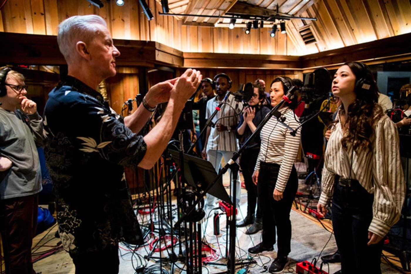 Photos: See Phillipa Soo, Andrew Burnap, Jordan Donica & More Recording the CAMELOT Cast Album  Image