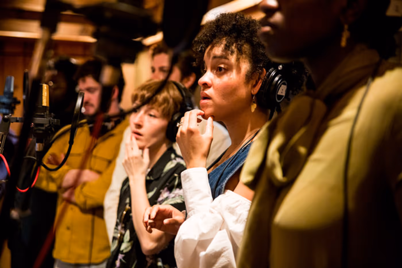 Photos: See Phillipa Soo, Andrew Burnap, Jordan Donica & More Recording the CAMELOT Cast Album  Image