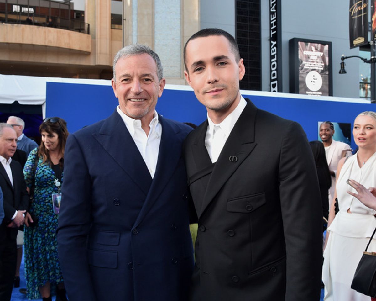 LOS ANGELES, CALIFORNIA - MAY 08: (L-R) Bob Iger, CEO, The Walt Disney Company and Jonah Hauer-King attends the World Premiere of Disney's live-action feature 'The Little Mermaid' at the Dolby Theatre in Los Angeles, California on May 08, 2023. (Photo by Alberto E. Rodriguez/Getty Images for Disney) at 