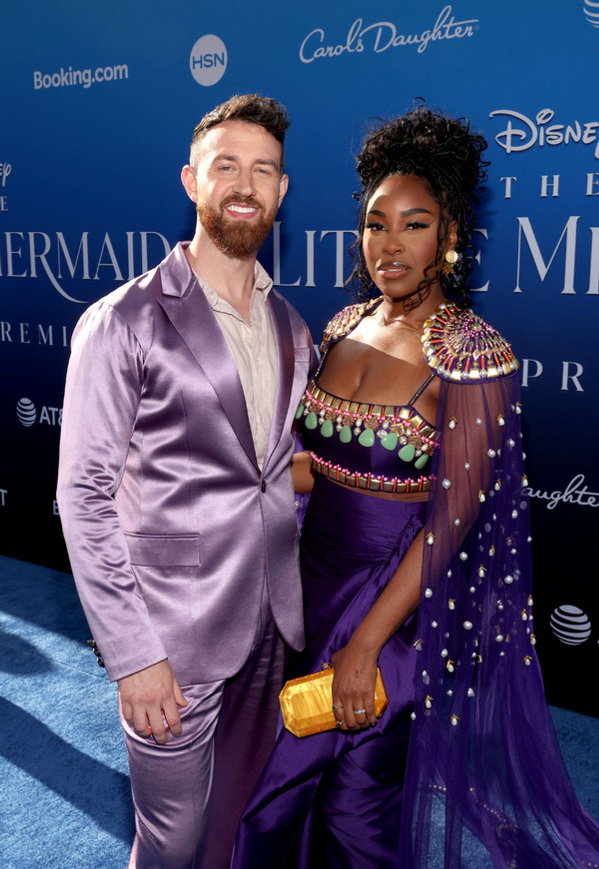 LOS ANGELES, CALIFORNIA - MAY 08: (L-R) Cameron Hamilton and Lauren Hamilton attend the World Premiere of Disney's live-action feature 'The Little Mermaid' at the Dolby Theatre in Los Angeles, California on May 08, 2023. (Photo by Jesse Grant/Getty Images for Disney) at 