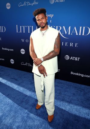 LOS ANGELES, CALIFORNIA - MAY 08: Trevor Jackson attends the World Premiere of Disney Photo