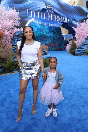 Tia Mowry and Cairo Tiahna Hardrict attend the World Premiere of Disney's "The Little Mermaid" at the Dolby Theatre in Hollywood, CA on Monday, May 8, 2023
(photo: Alex J. Berliner/ABImages)
@ BroadwayWorld Tia Mowry and Cairo Tiahna Hardrict attend the World Premiere of Disney's "The Little Photo