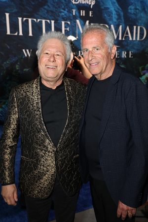 Alan Menken and Marc Platt attend the World Premiere of Disney's "The Little Mermaid" Photo