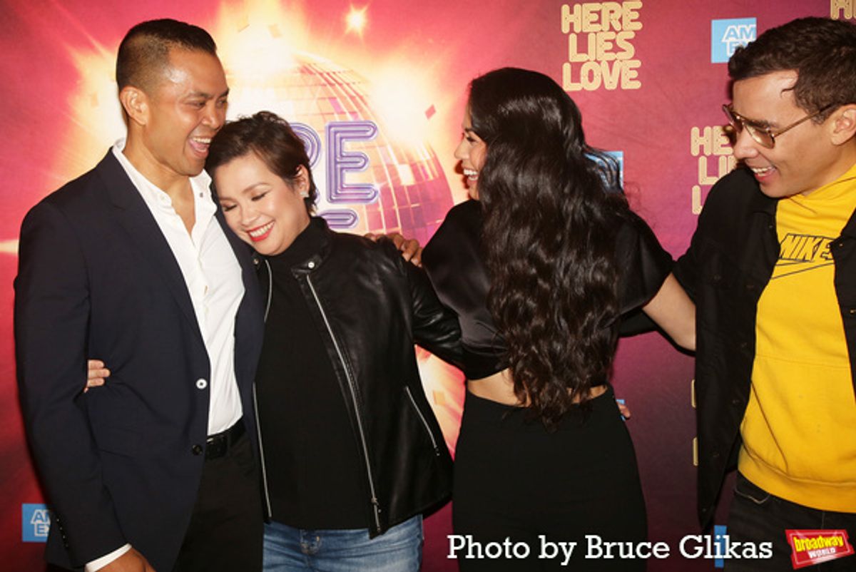 Jose Llana, Lea Salonga, Arielle Jacobs and Conrad Ricamora at 