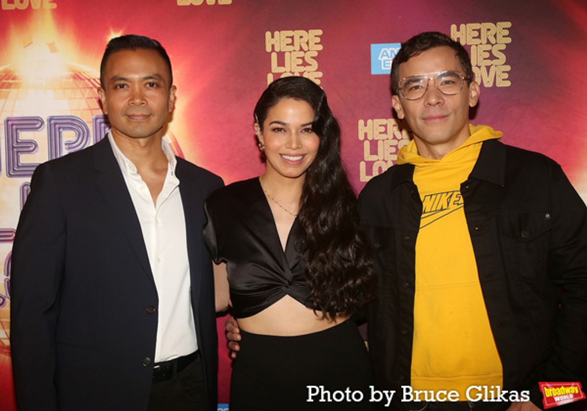 Jose Llana, Arielle Jacobs and Conrad Ricamora at 