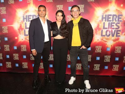 Jose Llana, Arielle Jacobs and Conrad Ricamora Photo