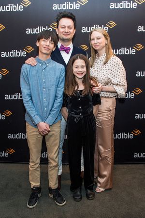 Michael Cruz Kayne with his wife, Carrie, and children, Truman and Willa  Photo