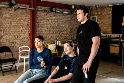 Carla Harrison-Hodge, Amber Anderson and Luke Newton Photo