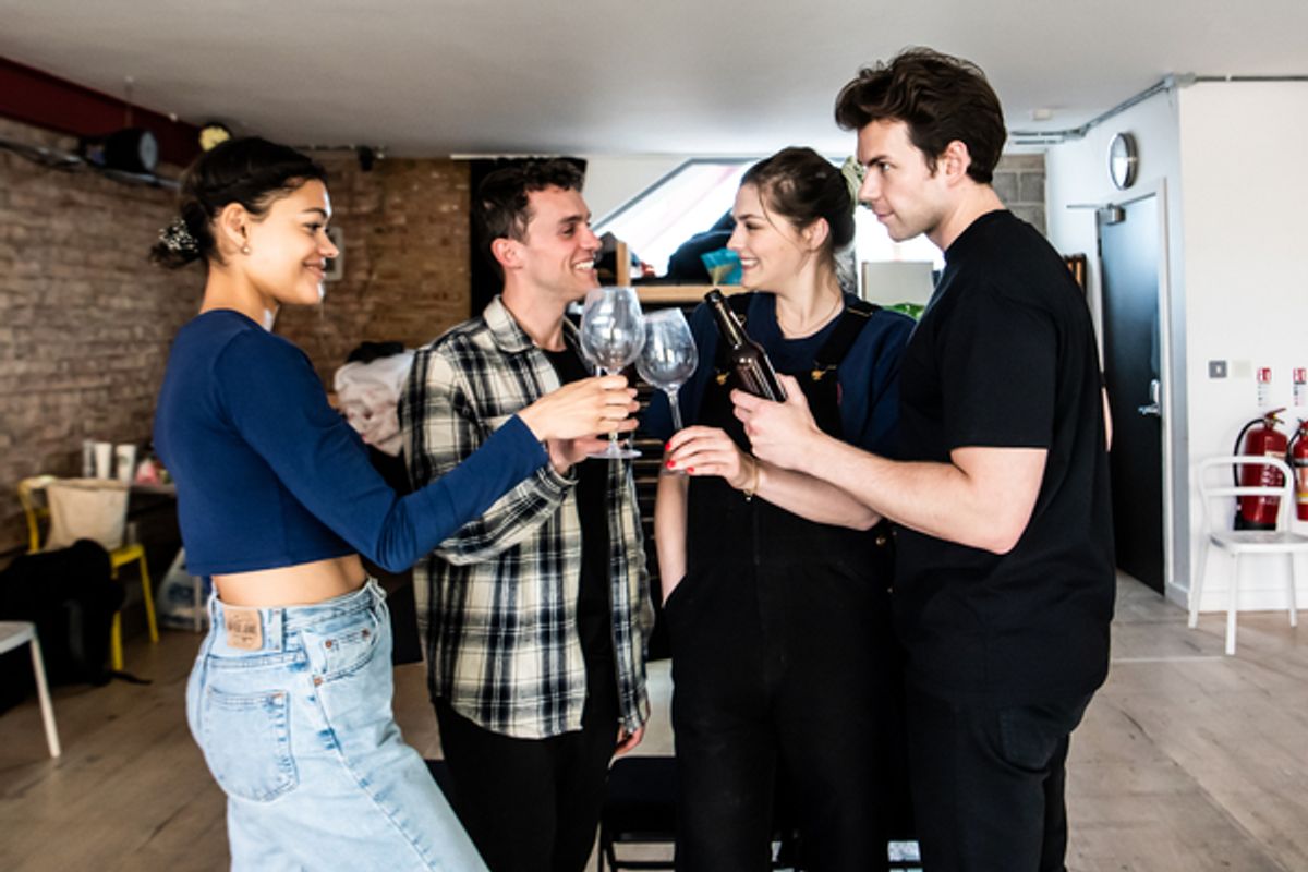 Carla Harrison-Hodge, Majid Mehdizadeh-Valoujerdy, Amber Anderson and Luke Newton at 