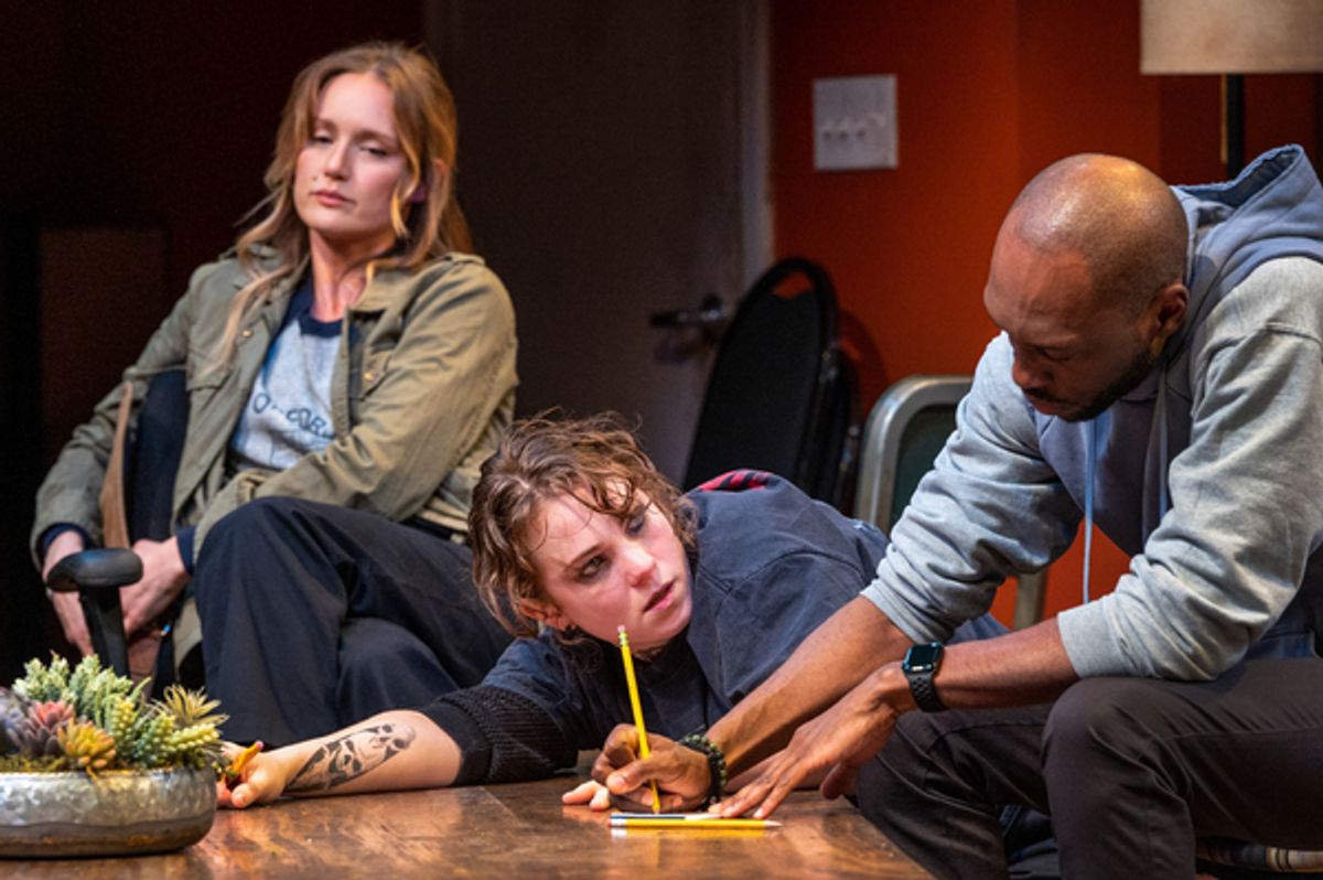 Kerry Bishe, Jess Gabor, Carl Hendrick Louis at 