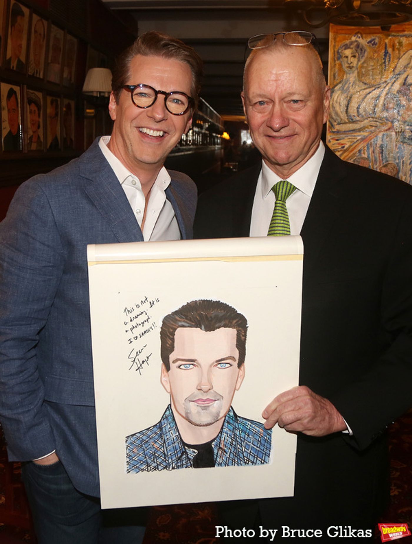 Photos: GOODNIGHT, OSCAR Star Sean Hayes Honored With Sardi's Portrait Photos: GOODNIGHT, OSCAR Star Sean Hayes Honored With Sardi's Portrait Image