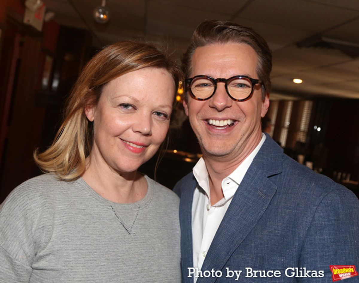 Emily Bergl and Sean Hayes at 