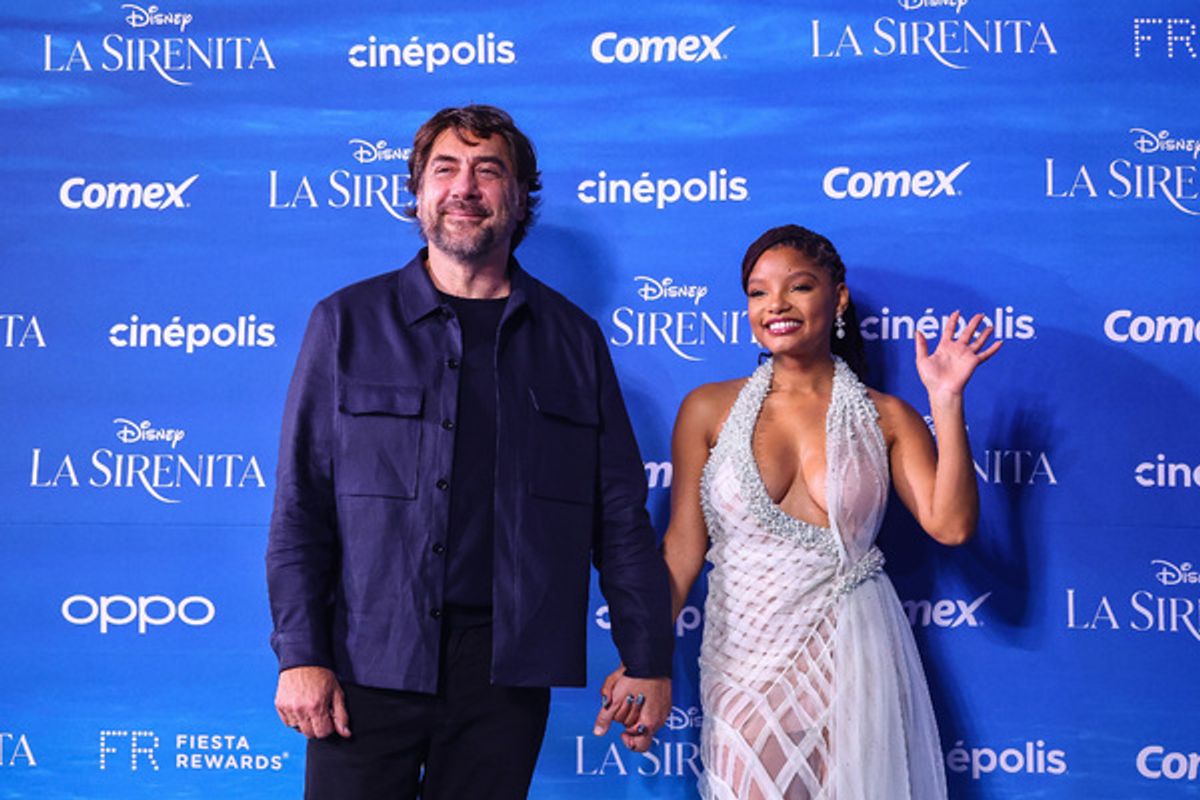 Javier Bardem and Halle Bailey at 